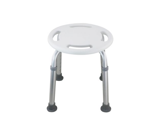 Tool-Free Legs Adjustable Bathroom Safety Round Shower Chair A-0145A