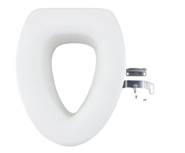 4.9 Inches Quick Install Assisting Elevated Raised Toilet Seat - Elongated Type