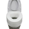 4.9 Inches Quick Install Assisting Elevated Raised Toilet Seat - Elongated Type Schematic-Diagram A0135C