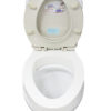 Removable Elevated Raised Toilet Seat - Elongated Type Schematic Diagram