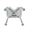 Tool-Free EVA Slip Soft Mat Legs Adjustable Bathroom Safety Shower Chair - Chrome Type A-0166B Bottom