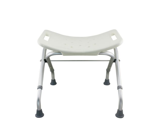 Tool-Free Foldable Legs Adjustable Bathroom Safety Shower Chair – Anodizing Type A-0081B