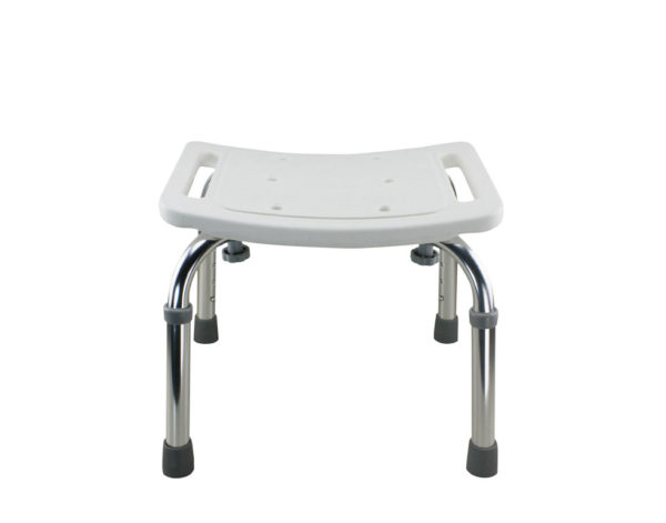 Tool-Free Legs Adjustable Bathroom Safety Shower Chair - Chrome Type A-0142A