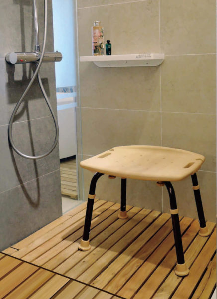 Tool Free Legs Adjustable Bathroom Shower Chair Classic Brown Series Shih Kuo Enterprise Co Ltd