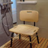 Tool-Free Legs Adjustable Bathroom Safety Shower Chair with Backrest - Classic Brown Series A-0088C Schematic Diagram
