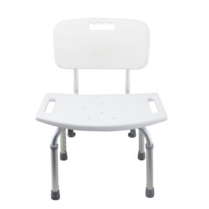Tool-Free Legs Adjustable Bathroom Safety Shower Tub Bench Chair with Backrest Anodized Matt Type A-0233A