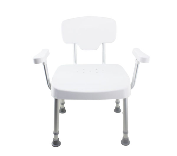 Tool-Free Legs Adjustable DURA Shower Tub Chair with Handle and Backrest A-0235A1