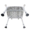 Tool-Free Legs Adjustable DURA Shower Tub Chair with Handle and Backrest A-0235A1 Bottom
