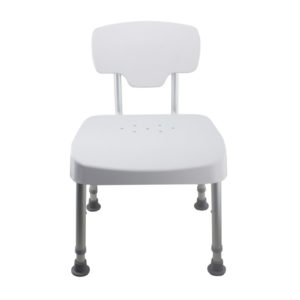 Tool Free Legs Adjustable DURA Shower Tub Chair with Backrest A-0235A