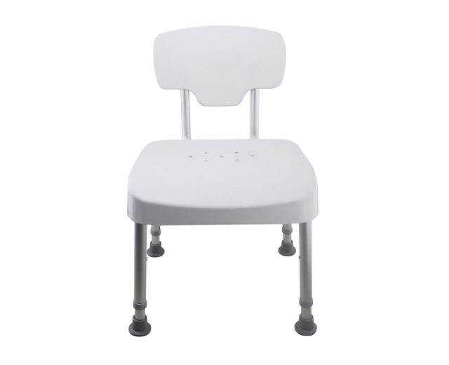 Tool Free Legs Adjustable DURA Shower Tub Chair with Backrest A-0235A