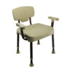 Tool-Free Legs Adjustable DURA Shower Tub Chair with Handle and Backrest A0235A3 Sides